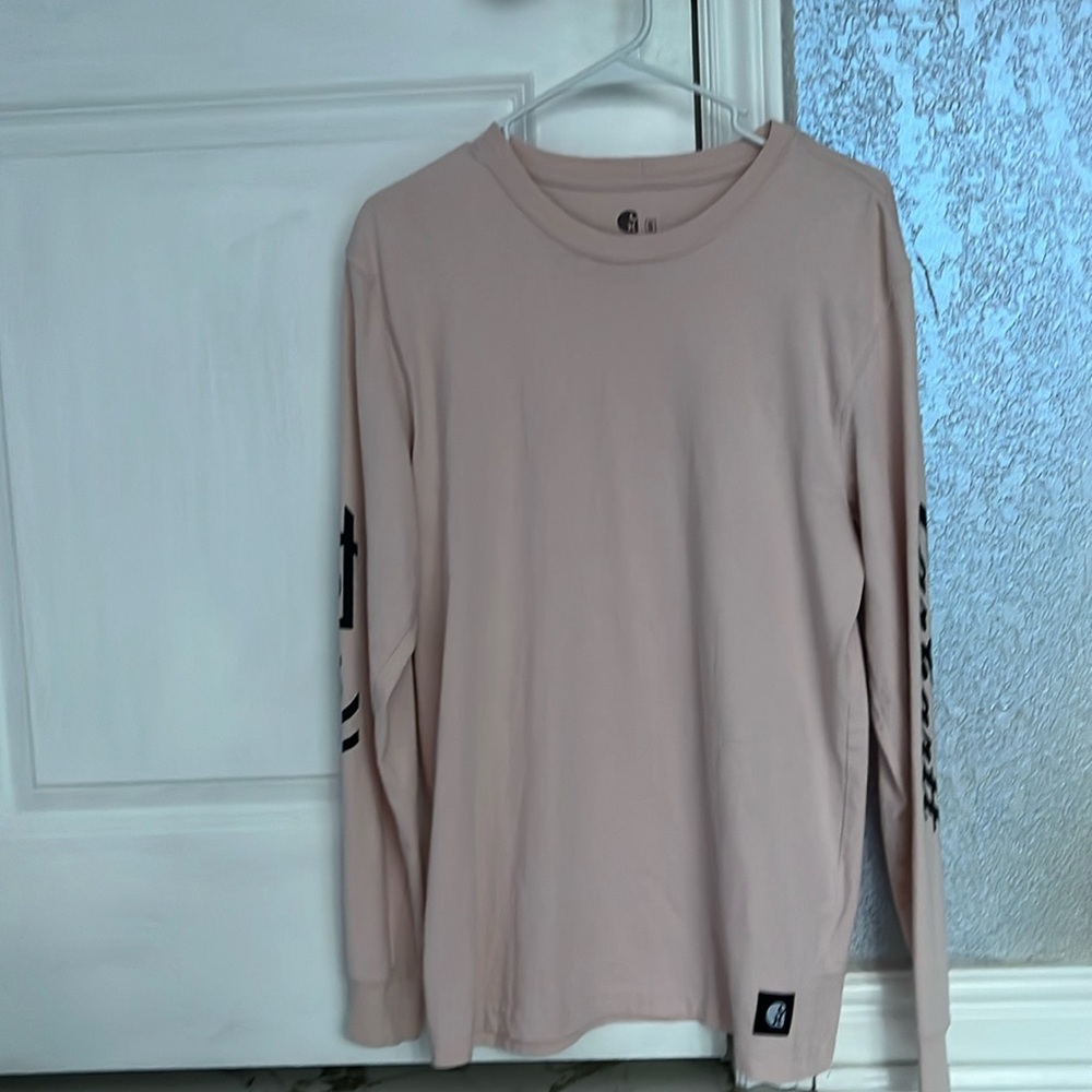Hurly long-sleeve pink shirt